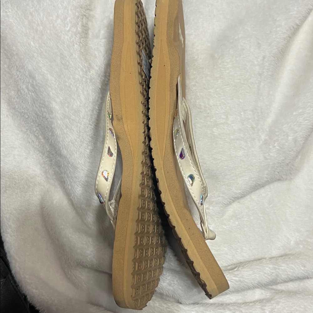 SANUK Women's YOGA JOY Bling Flip Flops 6 - Picture 2 of 8